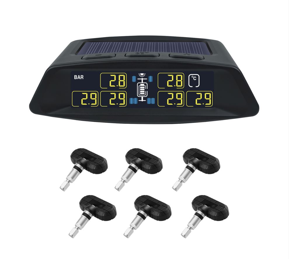 Solar Tyre Pressure Monitoring System – 6 Internal Sensors